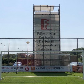 Plaatsing voetbaldoelen op Feyenoord  - afbeelding